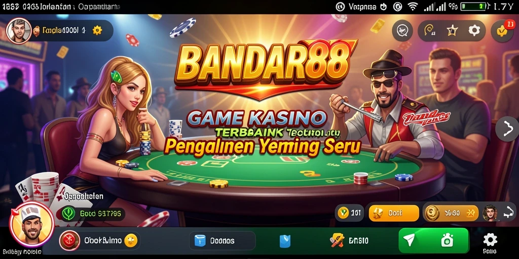 Tampilan menarik dari gameplay Kasino BANDAR88 yang mendebarkan.