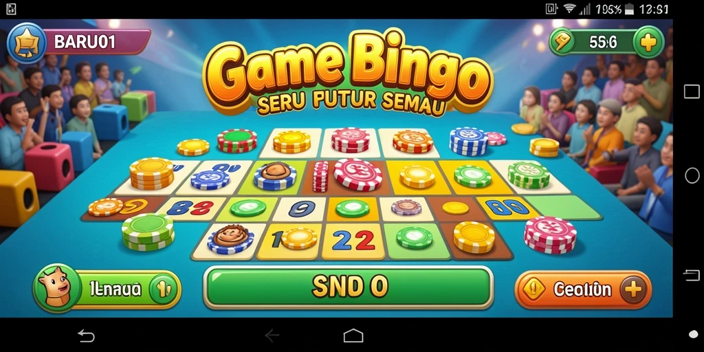 Tampilan screenshot BARU01 yang menunjukkan gameplay Bingo yang seru.