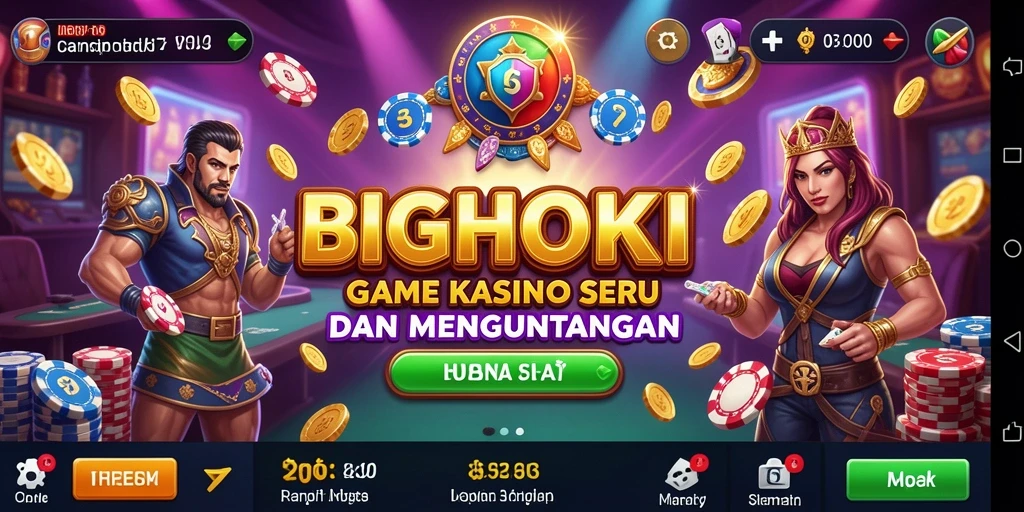 Gameplay seru di BIGHOKI dengan grafis menarik.