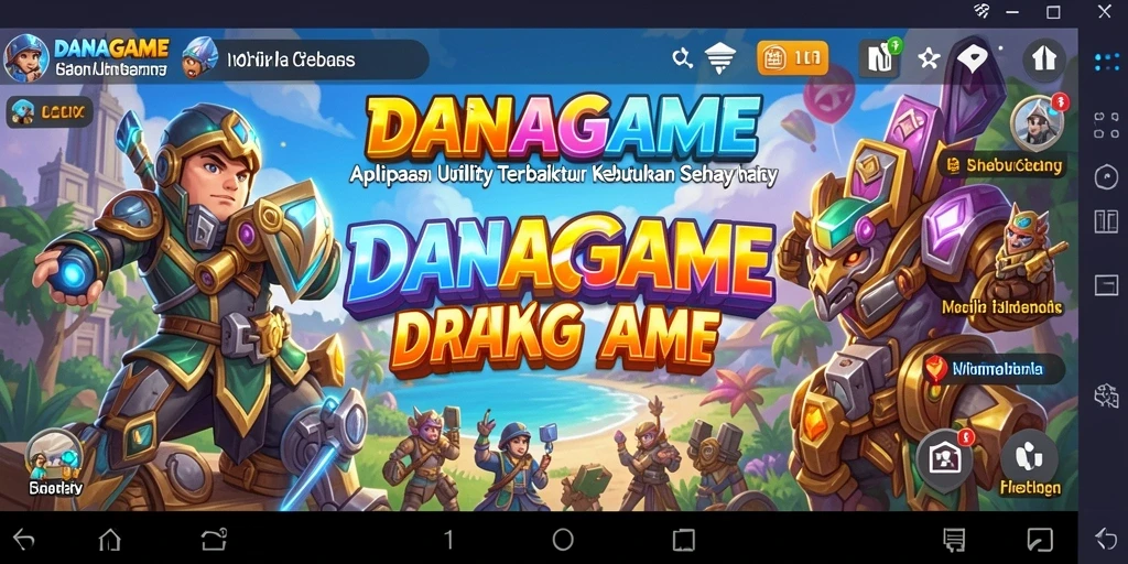 Tampilan utama DANAGAME dengan antarmuka intuitif dan fitur-fitur canggih.