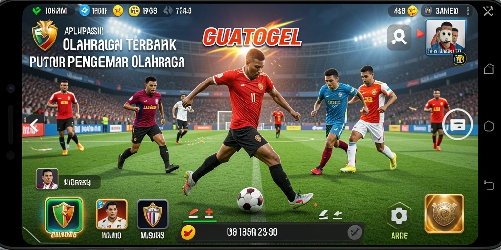 Tampilan menarik dari gameplay dan statistik olahraga di GUATOGEL.