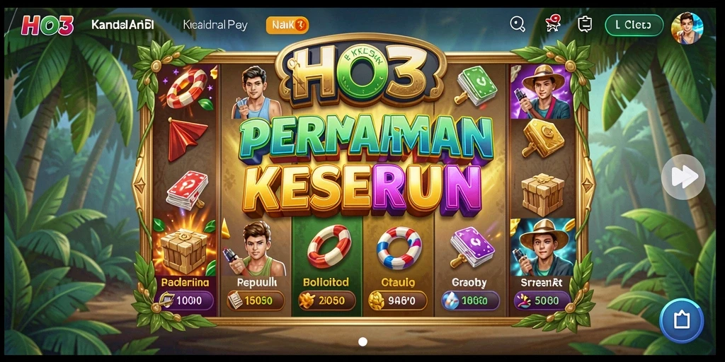 Tampilan gameplay menarik dalam permainan Slot HO3 yang seru.