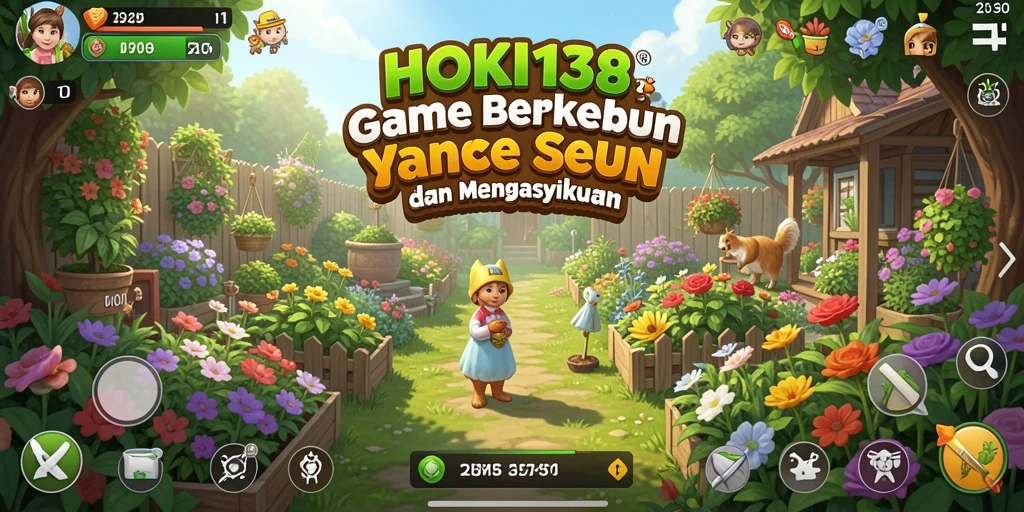 Screenshot HOKI138 menunjukkan gameplay seru bertani dan berkebun.