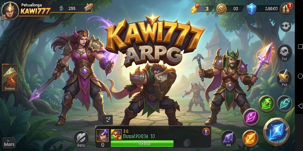 Tampilan gameplay dinamis dan seru dari KAWI777.