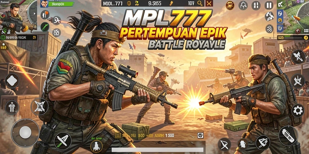 Tangkapan layar gameplay MPL777 yang menampilkan aksi pertempuran seru.