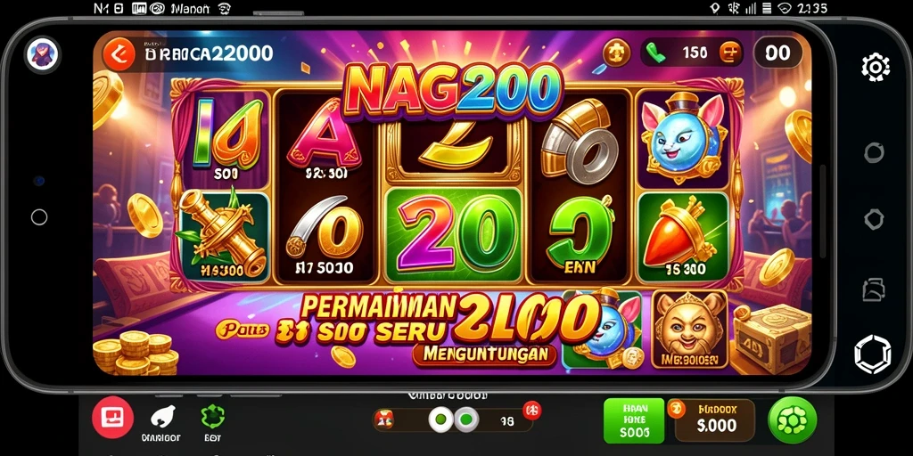 Tampilan gameplay seru saat memainkan NAGA2000.