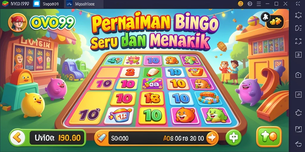 Tampilan gameplay seru dalam OVO99 yang penuh aksi Bingo.