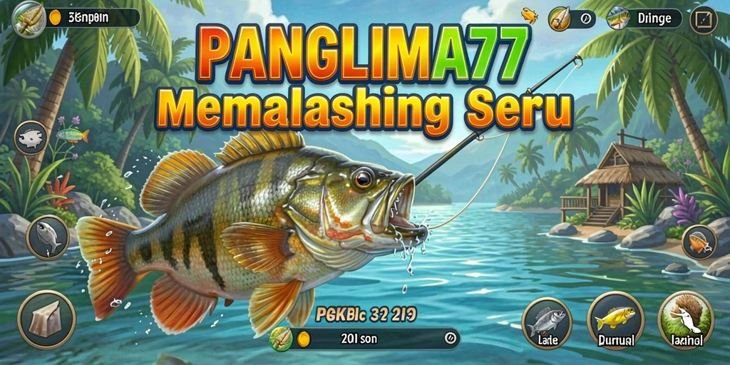 Tampilan gameplay seru saat menangkap ikan besar di PANGLIMA77.