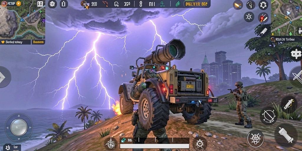Tampilan gameplay <strong>PETIRRP</strong> yang memukau di dunia terbuka.