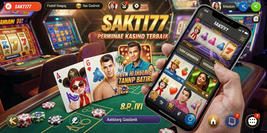 Screenshot utama SAKTI77 menampilkan gameplay Kasino yang mengasyikkan.