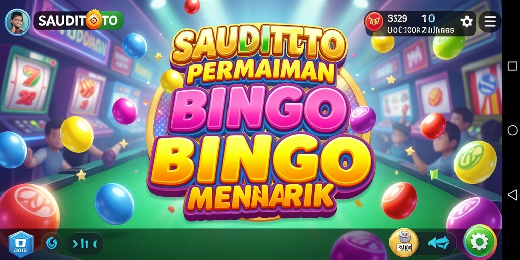 Tampilan gameplay SAUDITOTO dengan suasana Bingo yang seru.