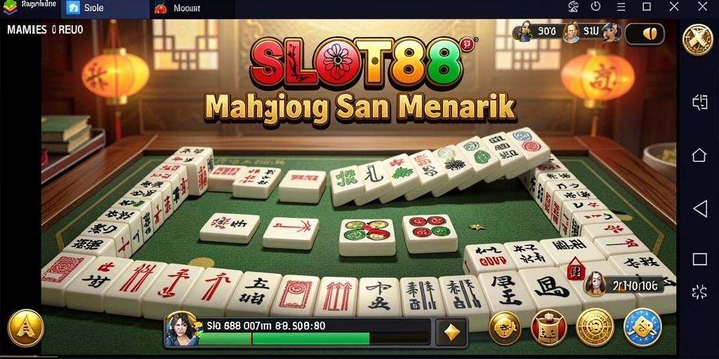 Tampilan gameplay Mahjong yang menarik dan penuh strategi.