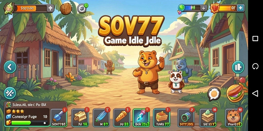 Screenshot gameplay SOV777 dengan elemen Idle yang menarik.