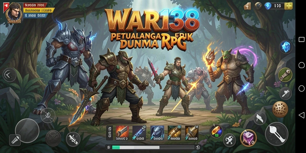 Tangkapan layar gameplay WAR138 yang menunjukkan aksi pertempuran epik.